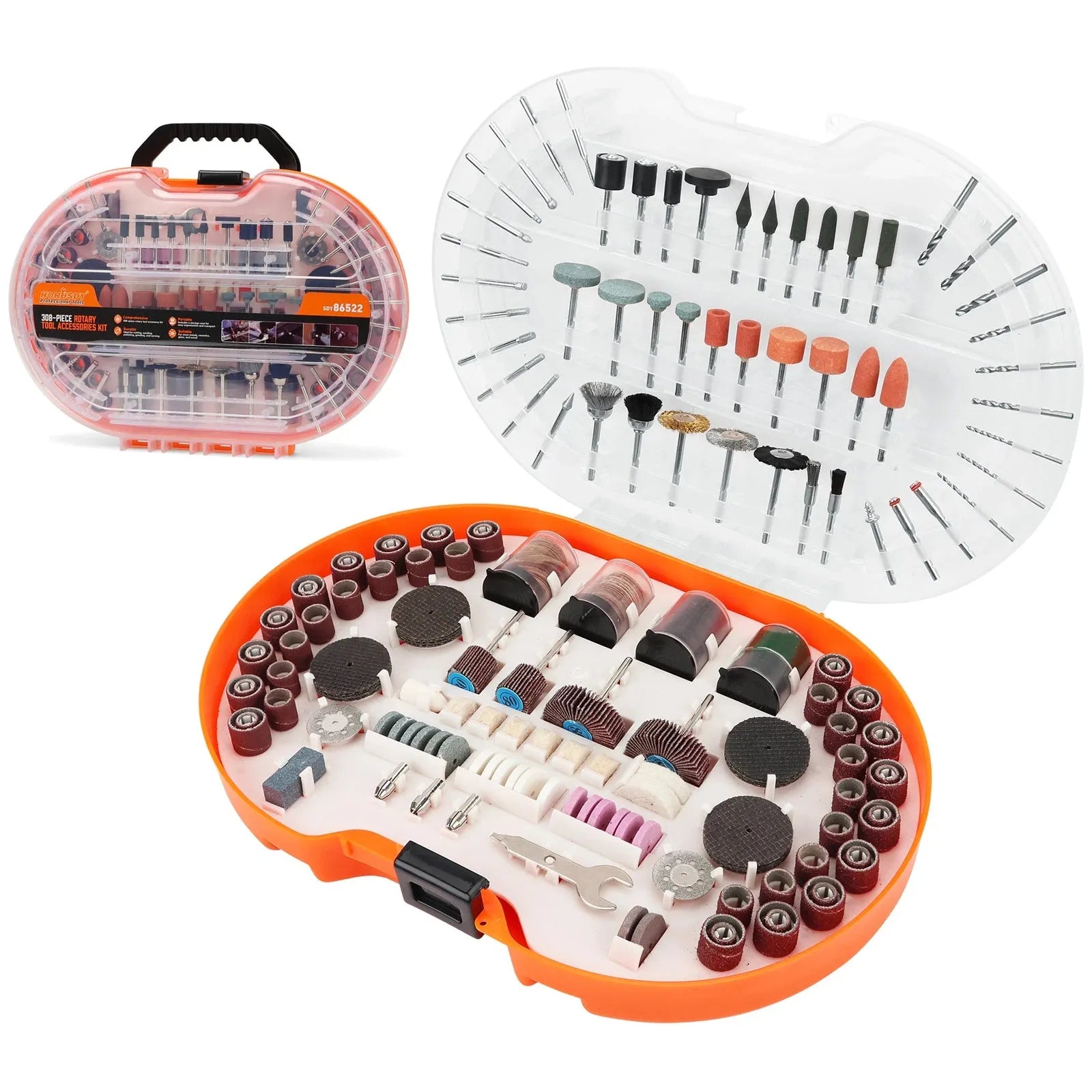 308-Piece Rotary Tool Accessories Kit – Compatible with Dremel