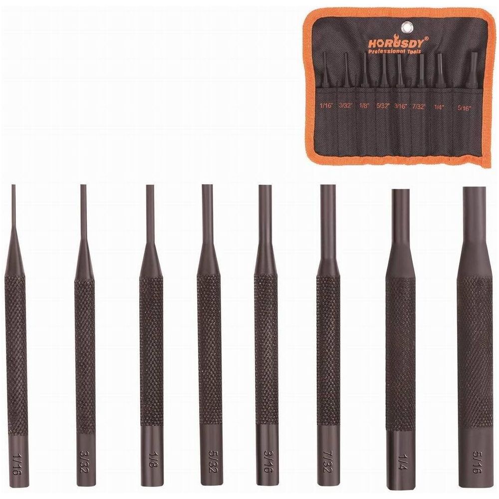 8 Piece Pin Punch Set, Imperial 1/16" - 5/16" - South East Clearance Centre
