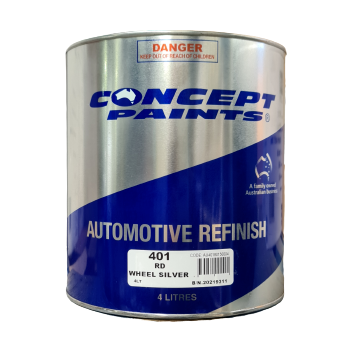 Concept Paints Automotive Refinish Wheel Silver 4LT, Automotive Paint, Alloy - South East Clearance Centre