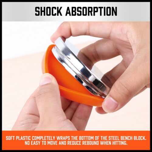 Professional Steel Bench Block Jeweler Metal Working Anvil 3"x3" 2X Heart-Shaped - South East Clearance Centre