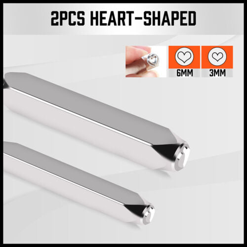 Professional Steel Bench Block Jeweler Metal Working Anvil 3"x3" 2X Heart-Shaped - South East Clearance Centre