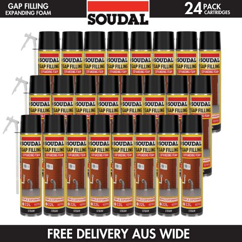 24 PACK - Soudal Gap Filling Expanding Foam - 500ml - South East Clearance Centre