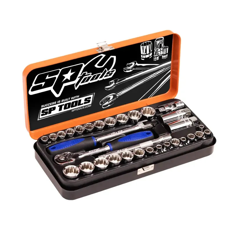 3/8"Dr Socket Set - Metric/SAE - 12pt - 32pc - South East Clearance Centre