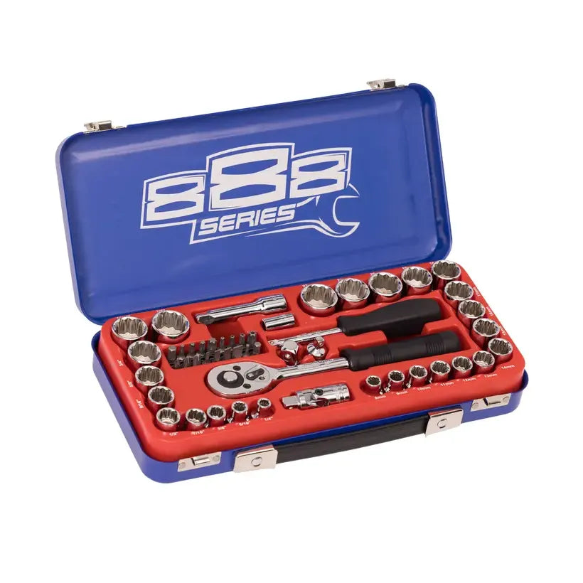 3/8"Dr - Socket Set - 888 Series - Metric/SAE - 12pt - 50pc - South East Clearance Centre