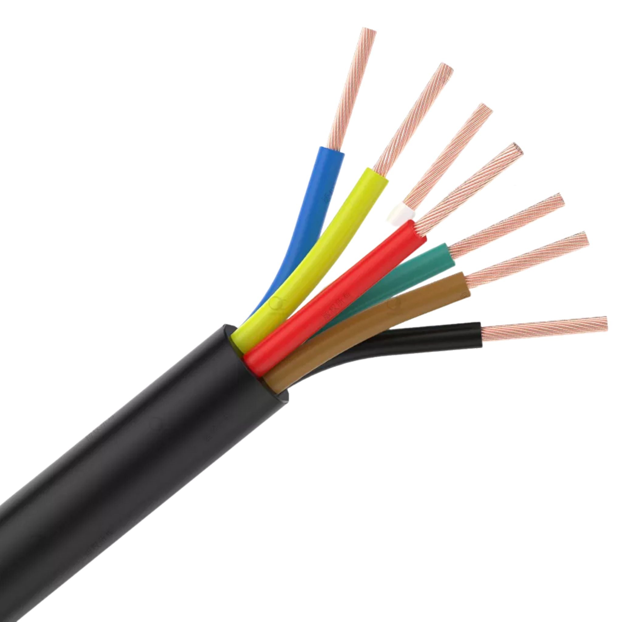 7 CORE TRAILER CABLE 50 Metres 5A 2.5MM BLACK (50 Metres) - South East Clearance Centre