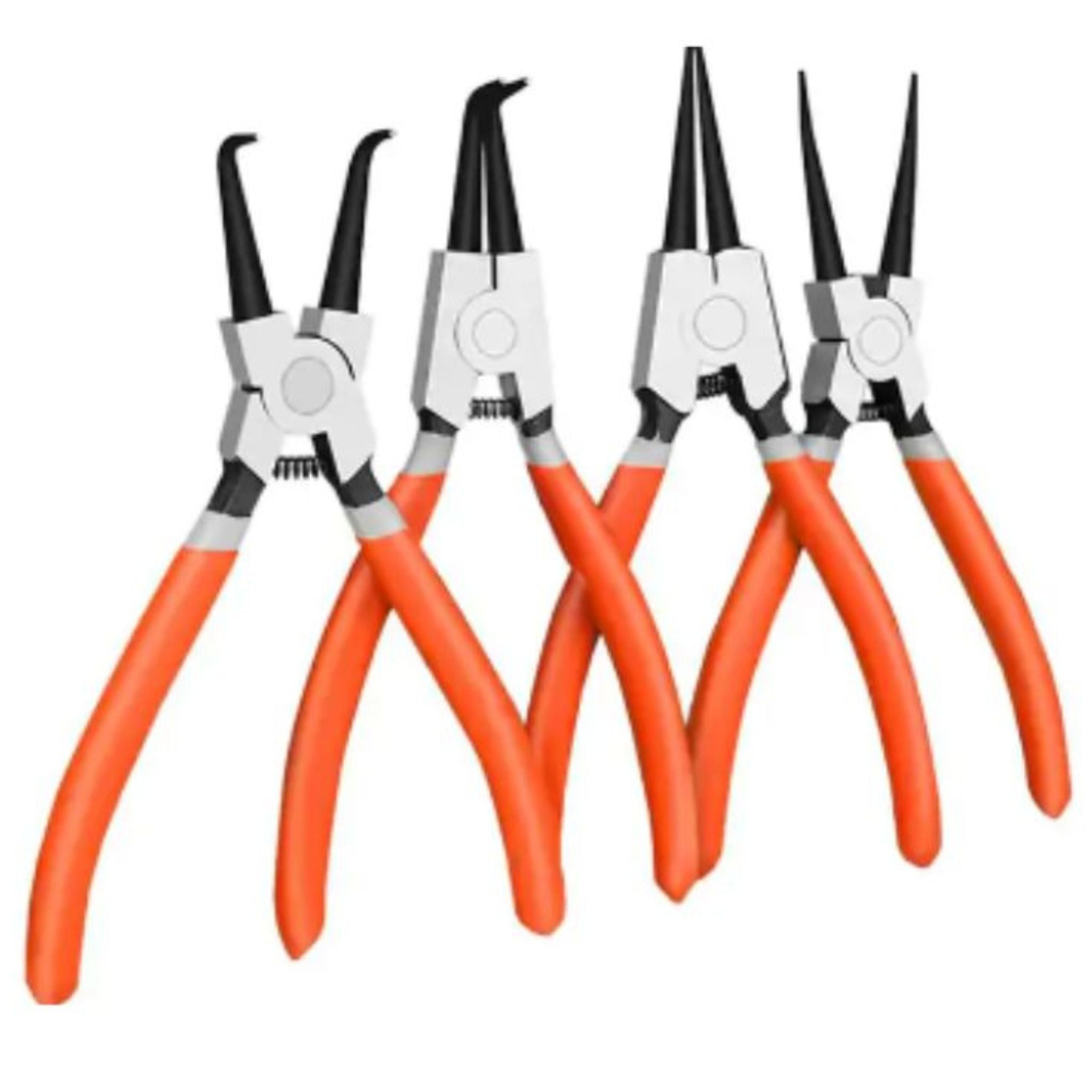 4-Piece 7″ Circlip Pliers Set | Internal, External, Bent, Straight Snap - South East Clearance Centre