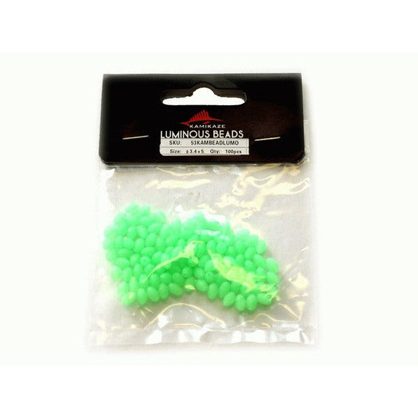 Kamikaze Lumonious Beads 3.4mmx5mm - 100 Pk - South East Clearance Centre