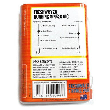 Kamikaze-Freshwater Tackle Kit (Trout,Cod,Redfin 91Pcs) - South East Clearance Centre
