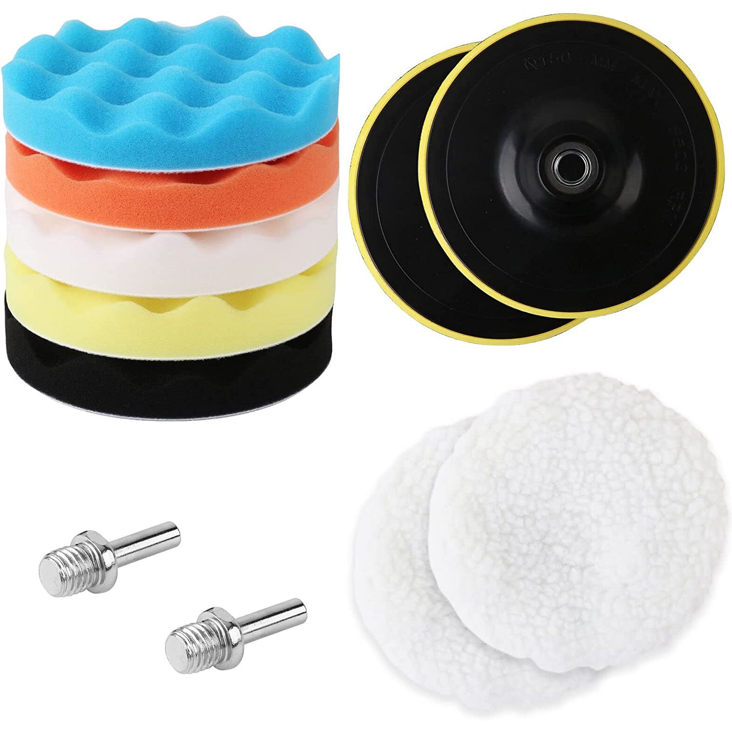 11 Piece Buffing Sponge Pads Kit - South East Clearance Centre