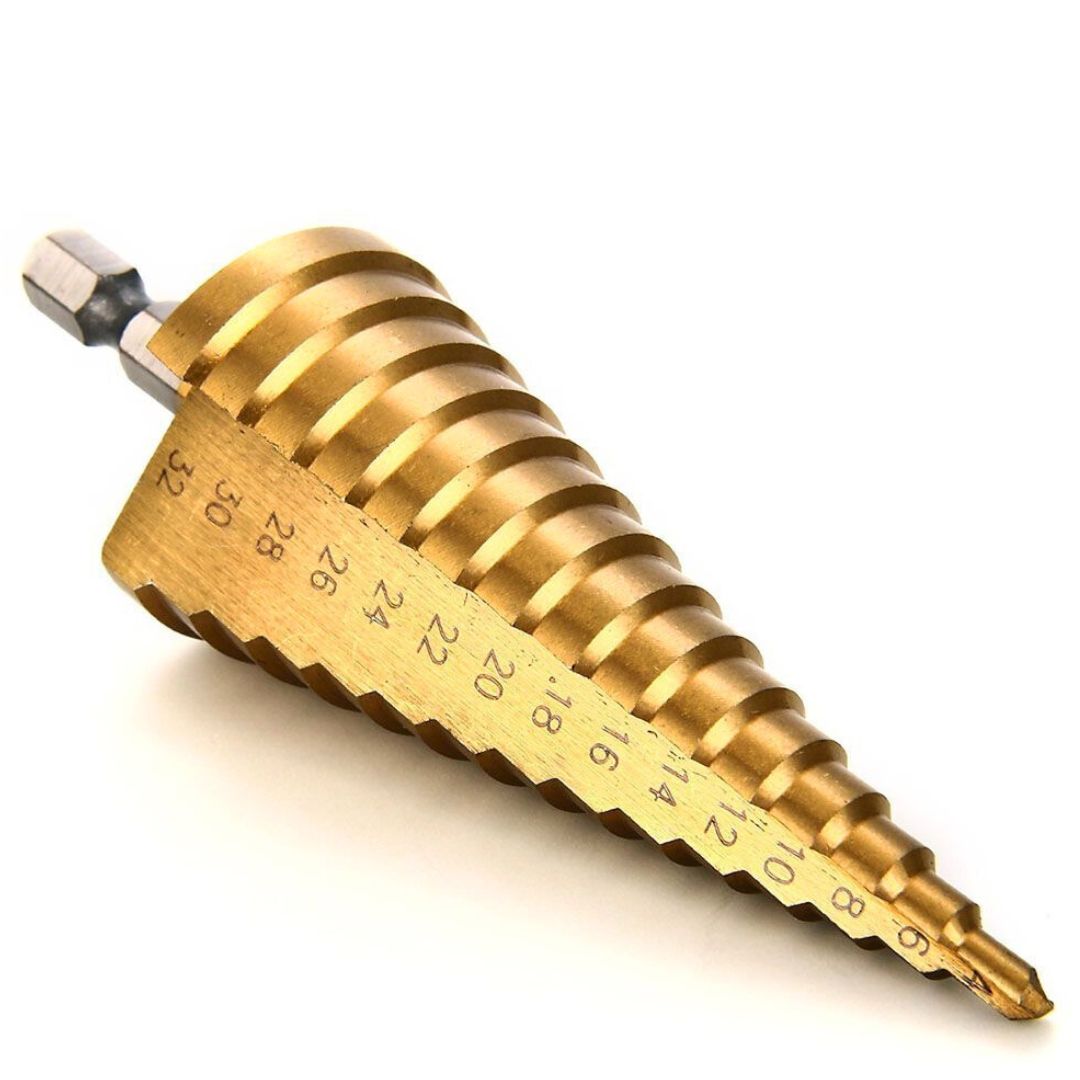 PRO STEP 4-32 mm HSS Coated Step Drill Bit - South East Clearance Centre