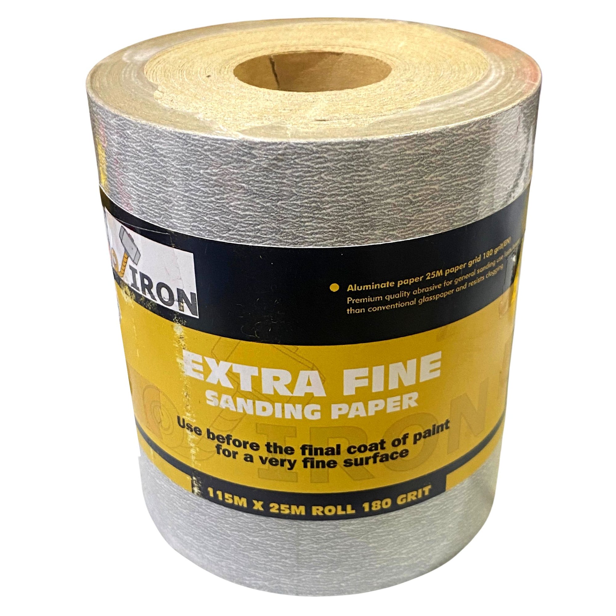 Painters SANDPAPER ROLL 115MM X 25M | 180 GRIT - South East Clearance Centre