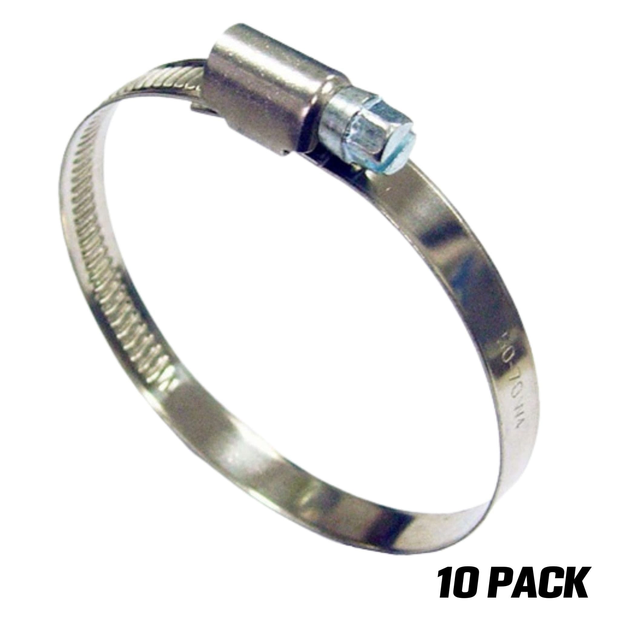70-90mm - German Type 304 Hose Clamp - Fully Stainless Steel (10 Pieces) - South East Clearance Centre