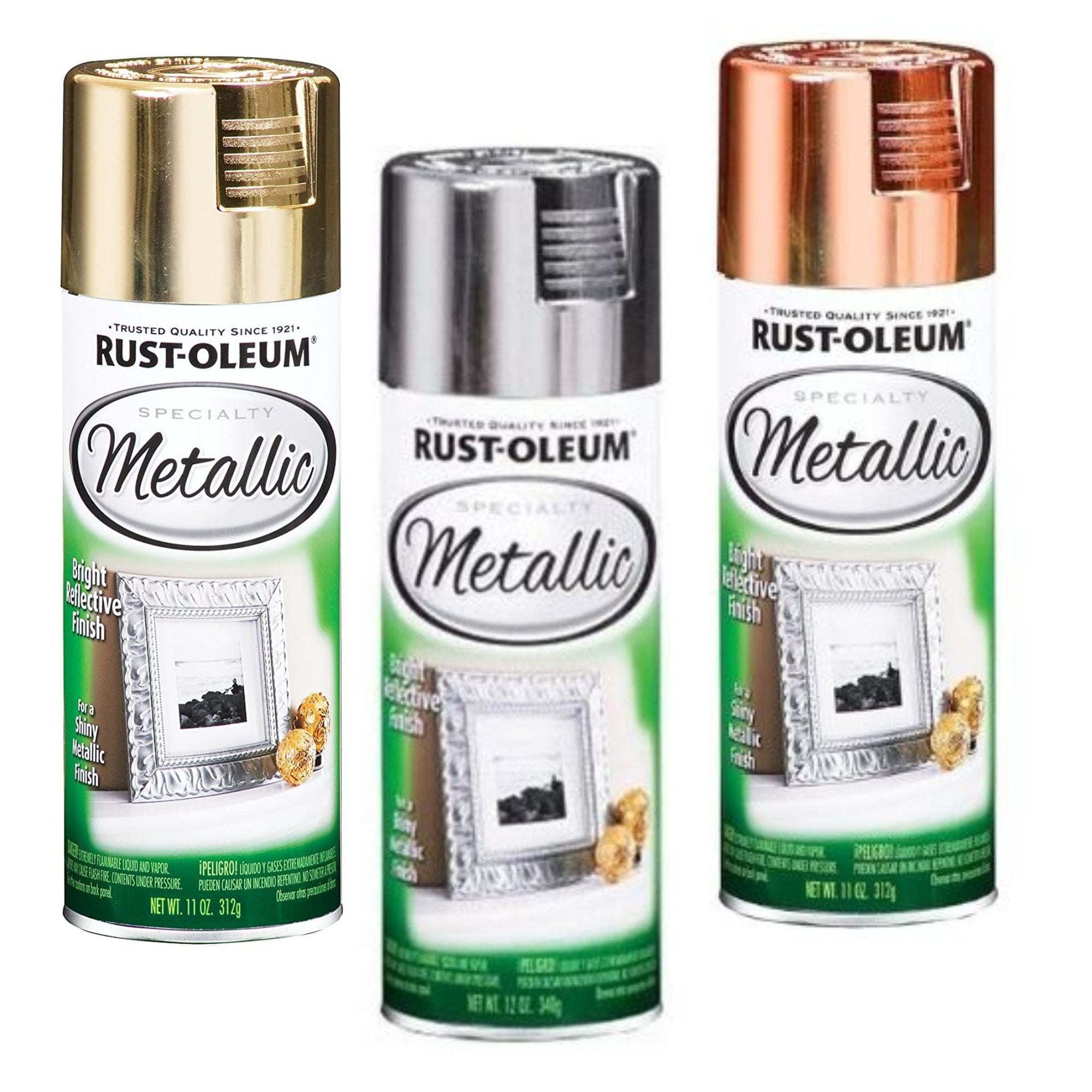 Rust-Oleum Speciality Metallic Bright Reflective Finish - 312g Spray - South East Clearance Centre