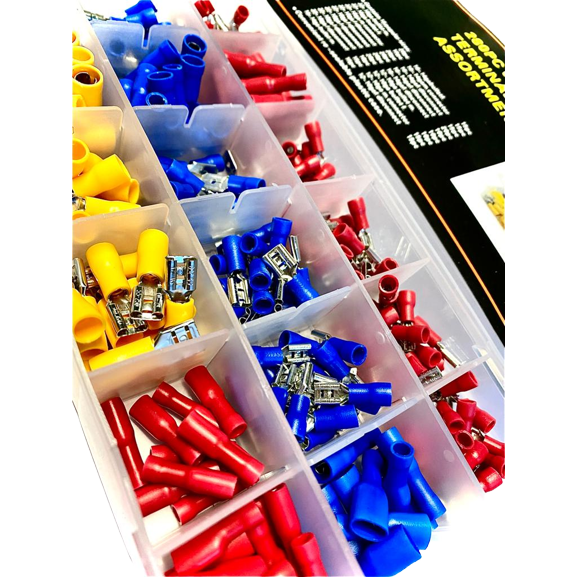 280 Pieces Assorted Crimp Spade Terminal Insulated Electrical Wire Connector Kit - South East Clearance Centre