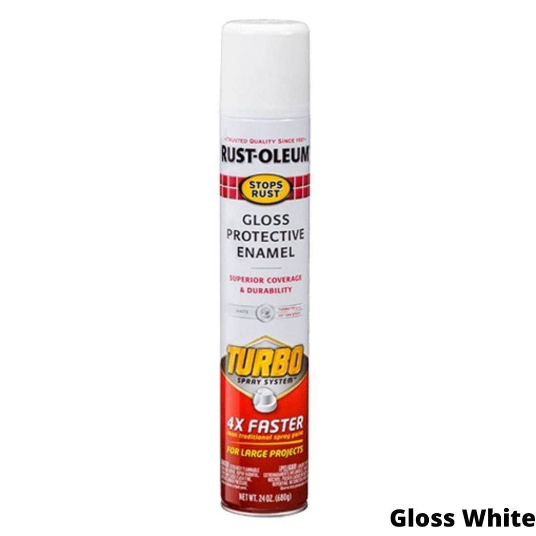 Rust-Oleum Gloss Protective Enamel With Turbo Spray System Rustoleum - South East Clearance Centre