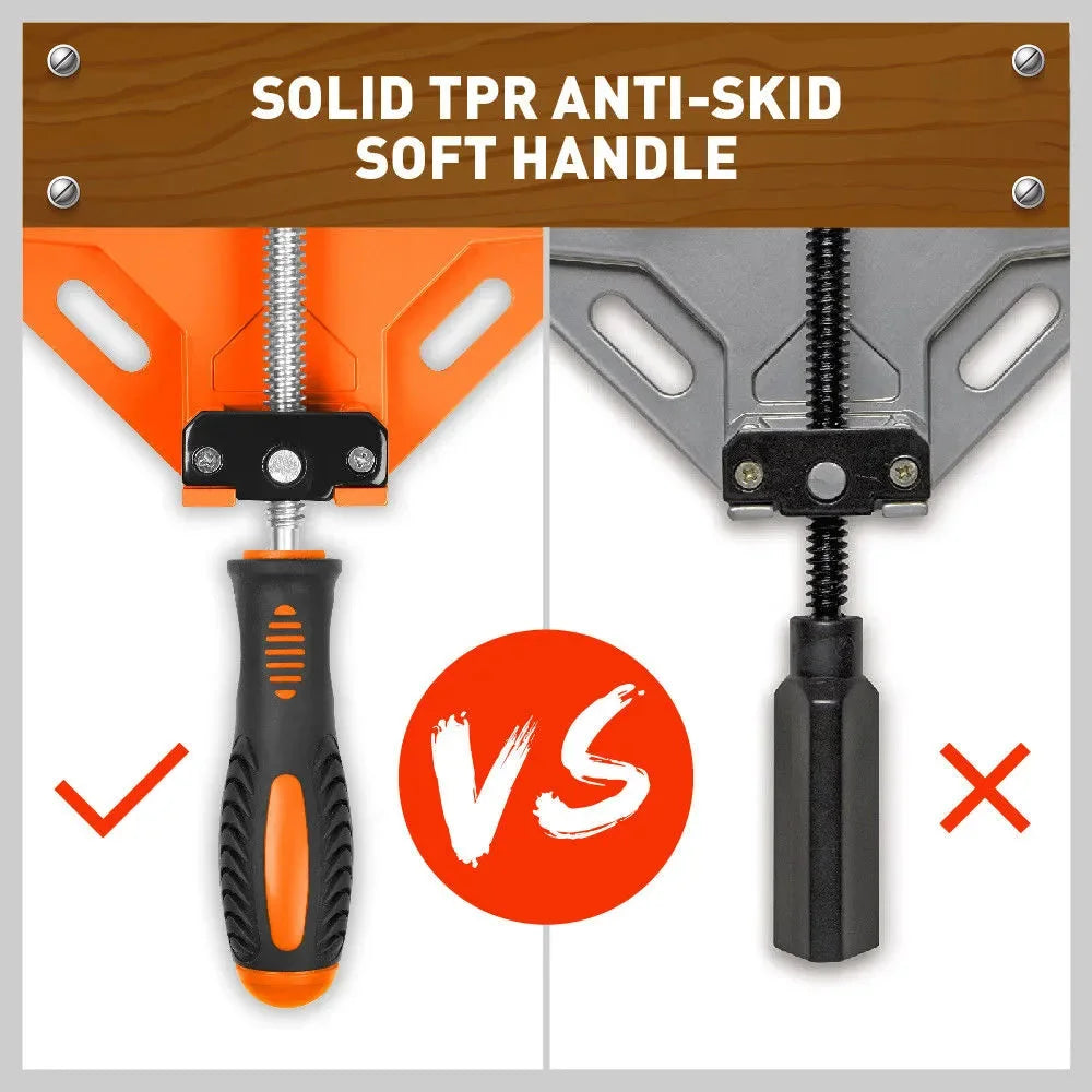 90° Right Angle Inside Corner Clamp Cast Metal Welding Woodworking Vice Holder - South East Clearance Centre