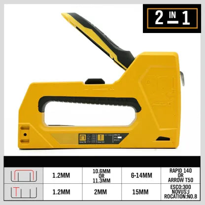2in1 Heavy Duty Staple & Brad Nail Gun - South East Clearance Centre