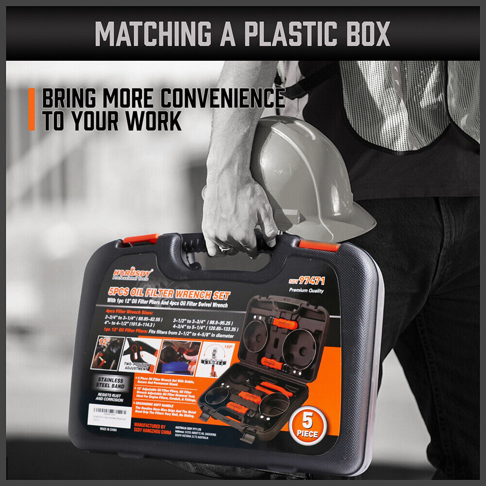 5 Piece Oil Filter Wrench Set - South East Clearance Centre