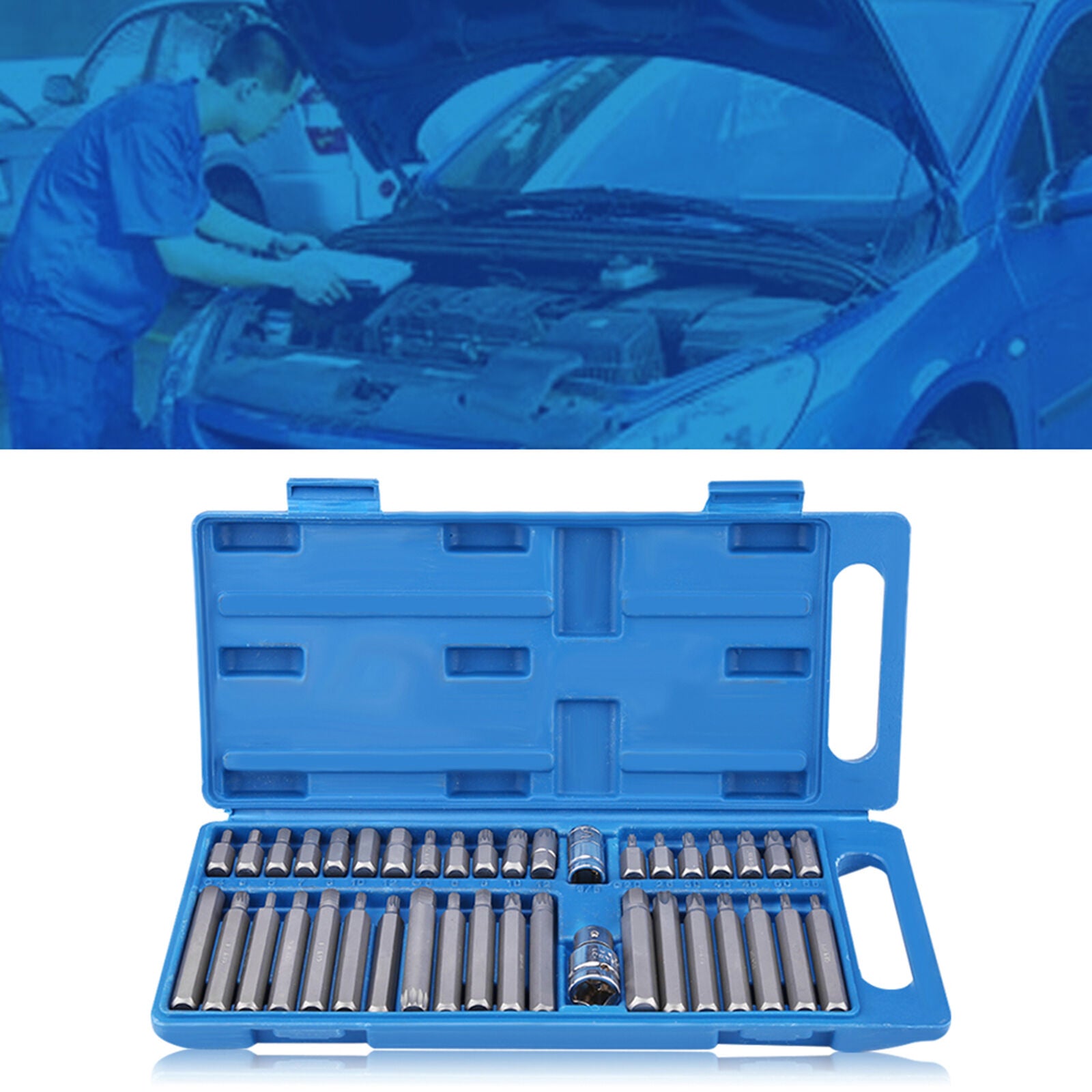 40 Piece Torx Key Socket Set | Allen Key, Torx Hex Star Spline Socket - South East Clearance Centre