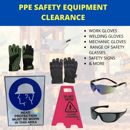Saftey Equipment - Glasses - Gloves - Signs