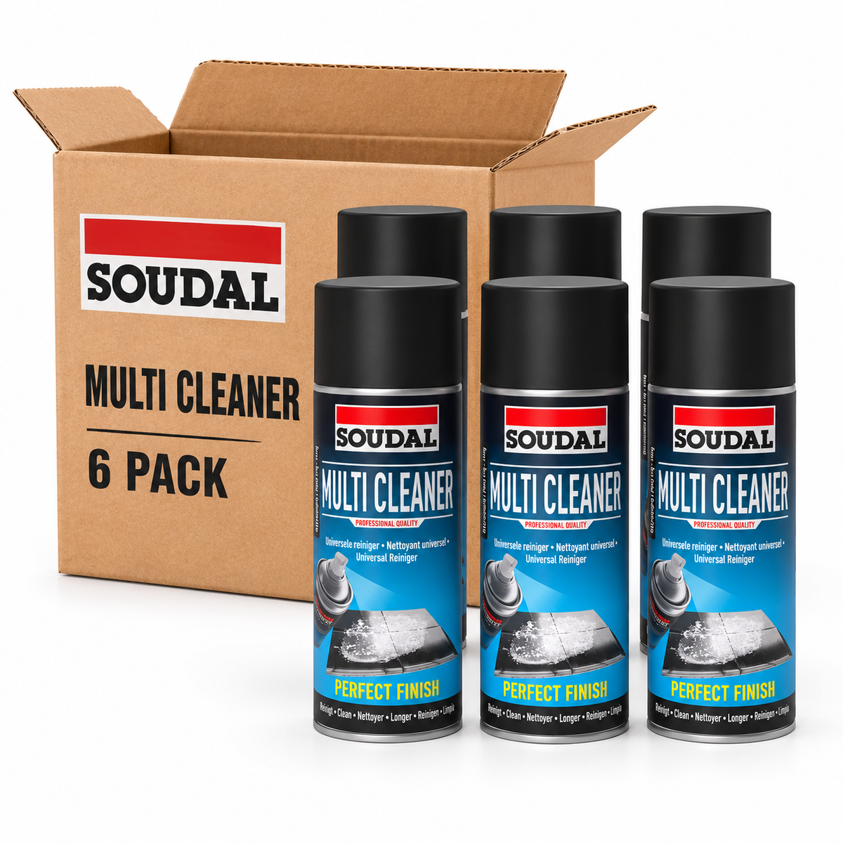 Soudal - Multi Cleaner Foam 400ml Box of 6 | 119711-6 - South East Clearance Centre