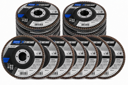 Norton X-Treme Flap Disc 115mm x 22.23mm - 40 Grit (10 Pack)