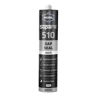 ADMIL 103073 Sealant Selleys - SupaFill 510 Gap Filler - 480 gram (White) - Box of 20 - South East Clearance Centre