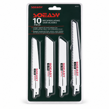 Reciprocating Saw Blades - 10 Pack