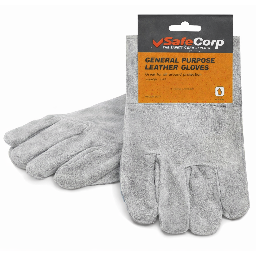Safecorp Gloves General Purpose Cow Leather - South East Clearance Centre