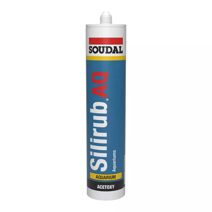 (12 Pack) Soudal 102543 Silirub AQ Aquarium High Modulus Acetic 310ml Translucent Box of 12 407046 - South East Clearance Centre