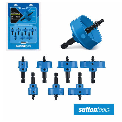 Sutton H119S7 Impact Bi-Metal HSS Holesaw Pack of 7 - South East Clearance Centre