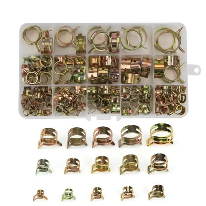 115 Piece Spring Hose Clamps Assortment Kit - South East Clearance Centre