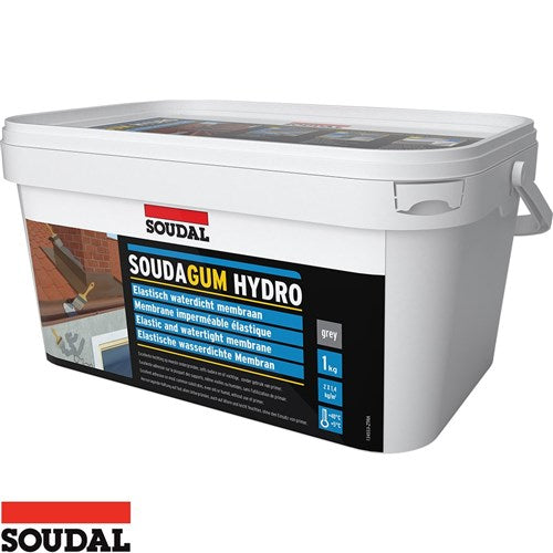 SOUDAL SOUDAGUM HYDRO 1KG -HYBRID POLYMER WATERPROOFING MEMBRANE GREY REPAIR KIT