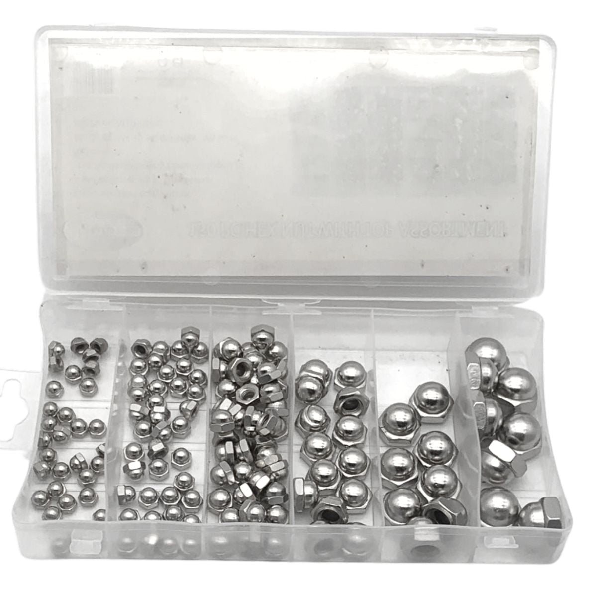150 Piece Dome Head Hex Nut with Top Assortment Kit - South East Clearance Centre