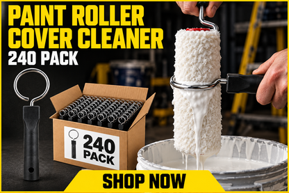 240 pack Paint Roller Cover Cleaner – 1.75” Metal Ring Cleaning Tool - South East Clearance Centre