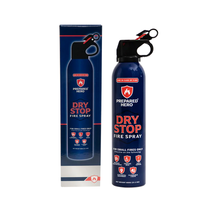 (8 Pack) Dry Stop Fire Spray by Prepared Hero - Portable Fire Extinguisher for Home, Car, Garage, Kitchen - Works on Electrical, Grease, Battery Fires & More - Compact, Easy to Use - South East Clearance Centre