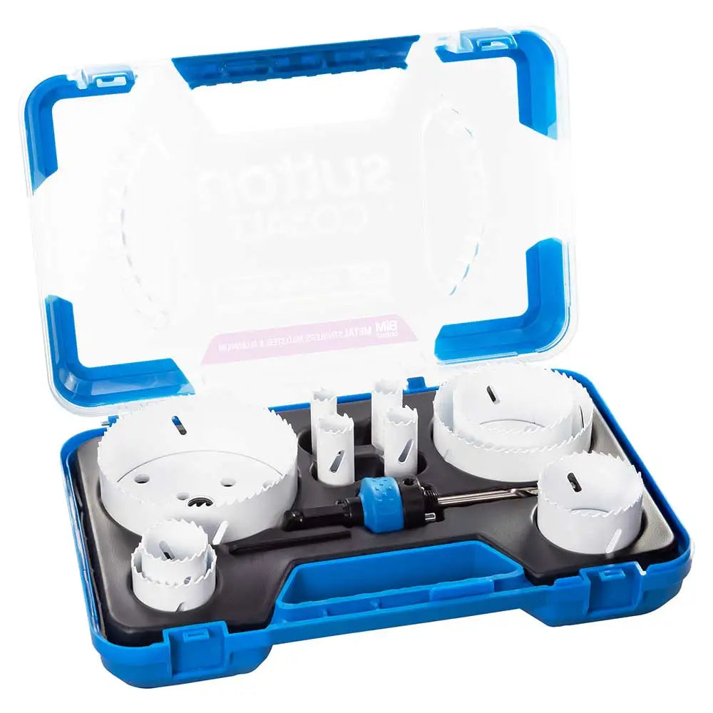SUTTON 16-111mm Plumber Pro Bi-metal Holesaw Set - Metal/Wood - 12 Piece H125SP12A