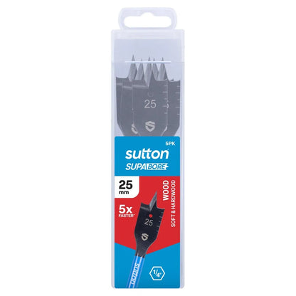 SUTTON 25x150mm 1/4-Hex Spade Wood Drill Bit D501T2500