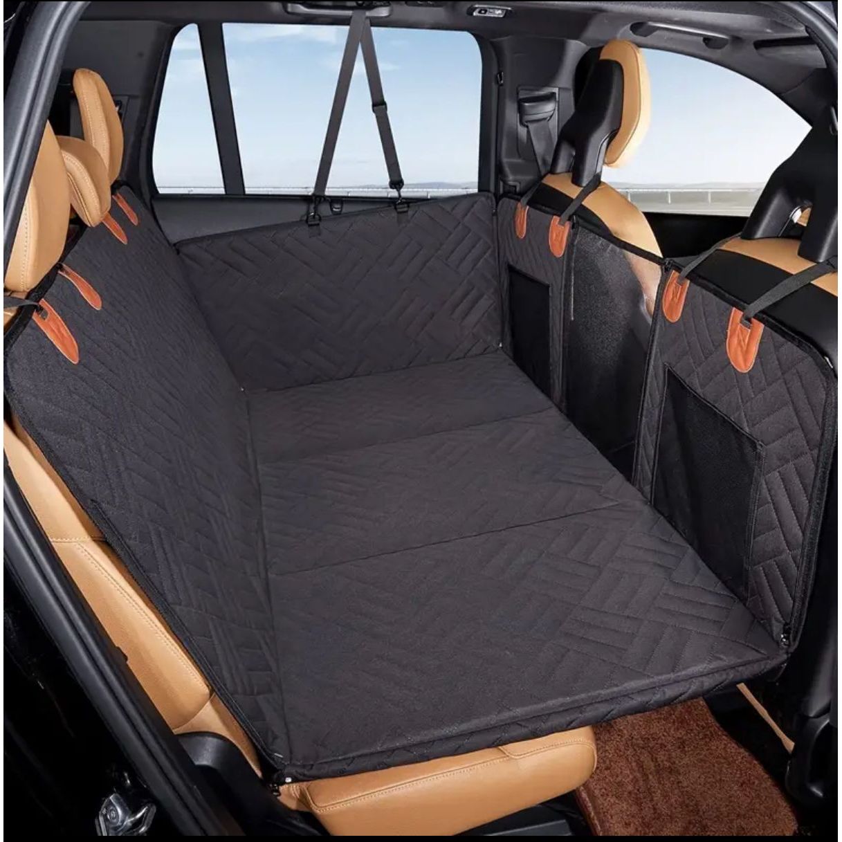 Waterproof Dog Seat Protector - Hard Base