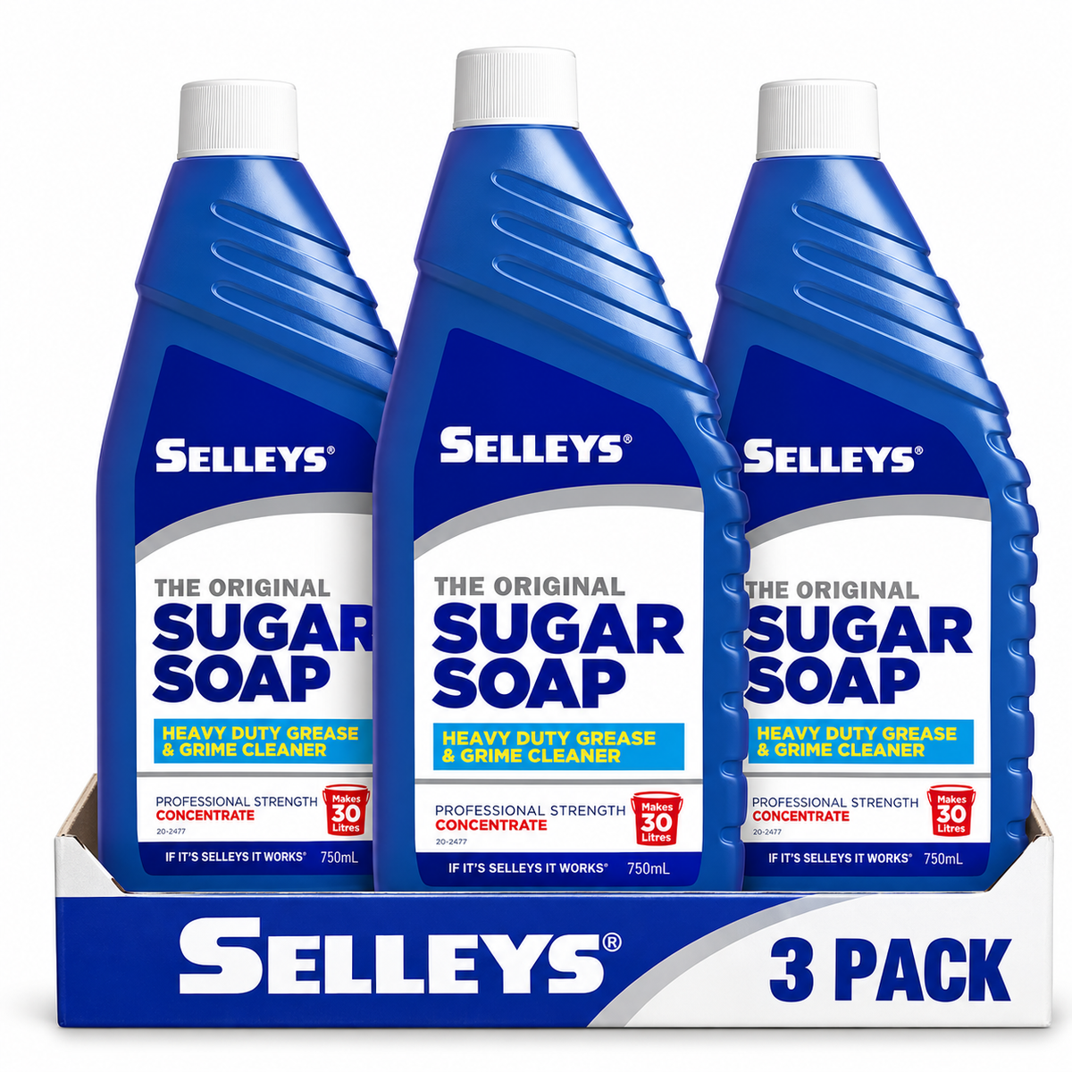 4x Sugar Soap Selleys 750ml PRO strength Concentrate Paint Grime Prep Cleaner
