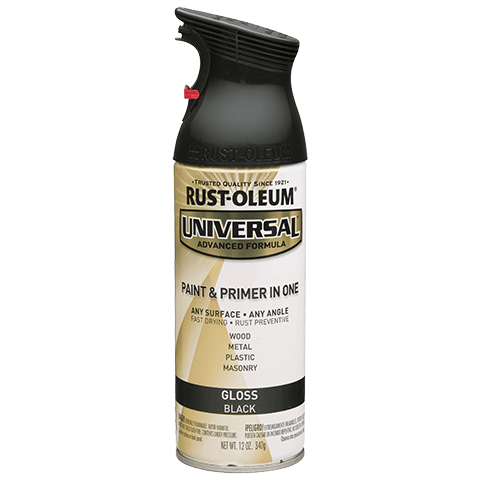 Rust-oleum UNIVERSAL® Gloss Spray Paint | 250361 GLOSS BLACK - South East Clearance Centre