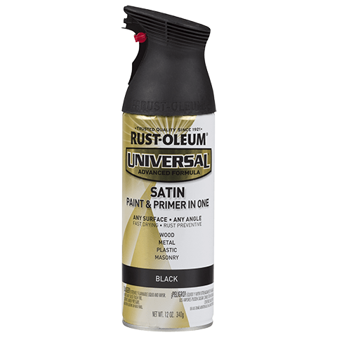 Rust-Oleum UNIVERSAL PREMIUM SPRAY PAINT Spray Paint | 245197 Satin Black - South East Clearance Centre