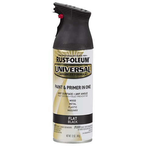 Rust-Oleum UNIVERSAL PREMIUM SPRAY PAINT Spray Paint | 245198 FLAT BLACK - South East Clearance Centre