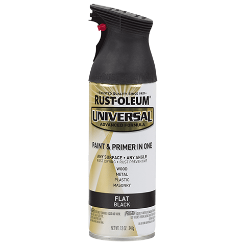 Rust-Oleum UNIVERSAL PREMIUM SPRAY PAINT Spray Paint | 245198 FLAT BLACK