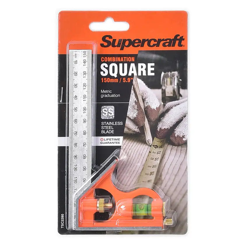 Supercraft TSC2280 Stainless Steel Square Combination 150mm
