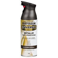 6 Cans | Rust Oleum Universal Metallic Spray Paint | 249131 Oil Rubbed Bronze