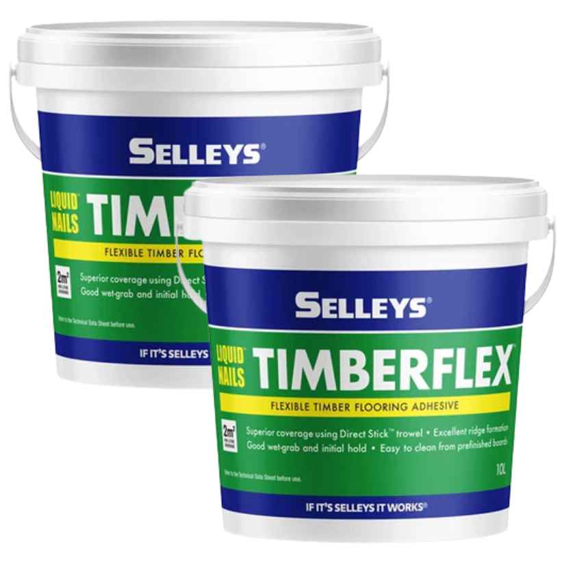 (2 Buckets) Selleys Liquid Nails Timberflex Adhesive 16kg