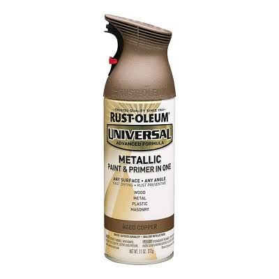 Rust Oleum Universal Metallic Spray Paint | 252889 Aged Copper - South East Clearance Centre