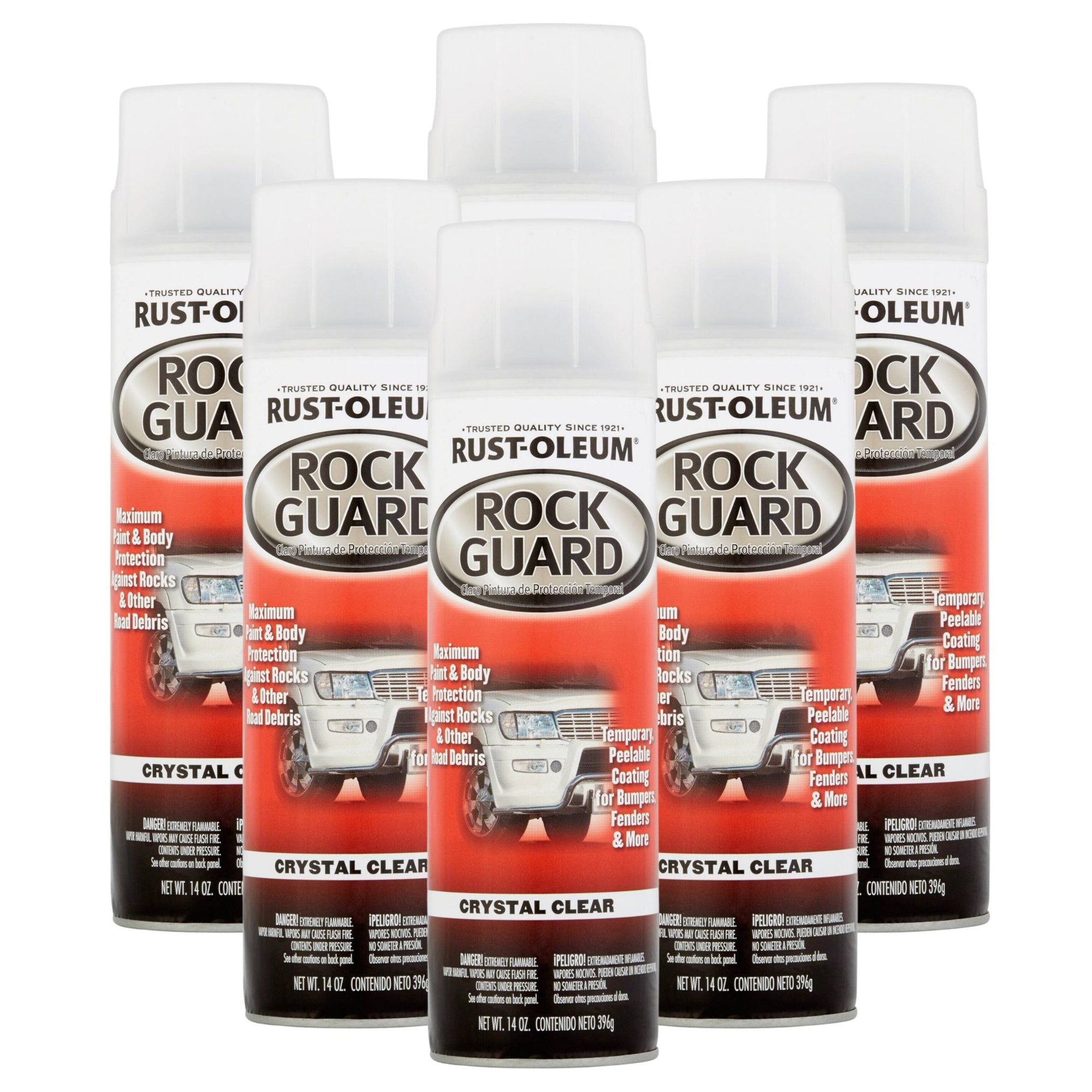 Rust-Oleum Rock Guard Rough Terrain Coating - Crystal Clear - 6 Cans - South East Clearance Centre