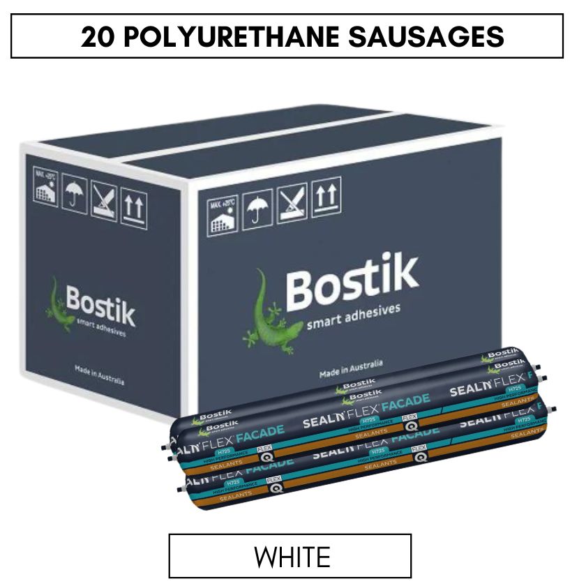 Bostik 30619354 SEAL 'N' FLEX® FACADE H725 Low Modulus Polyurethane Sealant 600ml (WHITE) - (20 PACK)